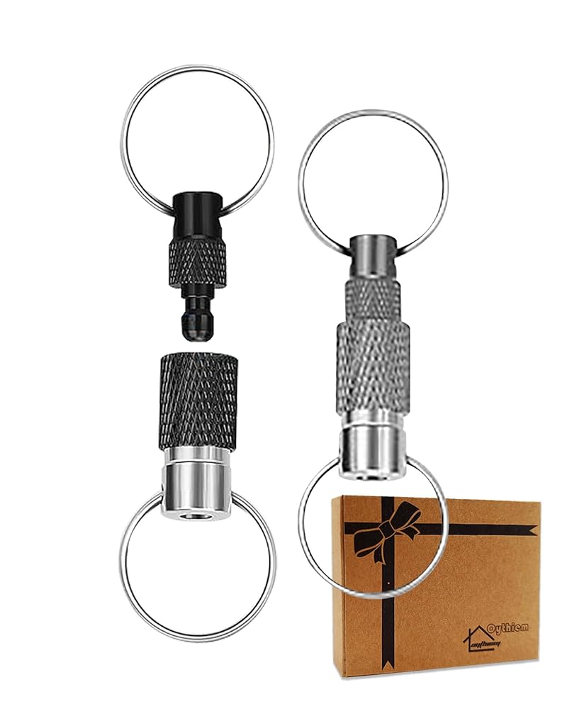Oythiem Quick Release Keychain Keyring for Men, Women